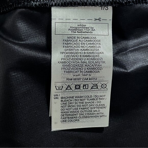 adidas Own the Run Jacket — Lightweight Black Windbreaker Running Jacket NWT - Picture 13 of 16